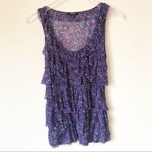 Express Ruffle Sleeveless Top